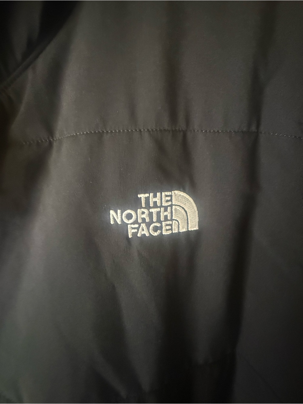 NWT The North Face black puffer hooded mountain sweatshirt jacket pockets XL - Picture 3 of 6